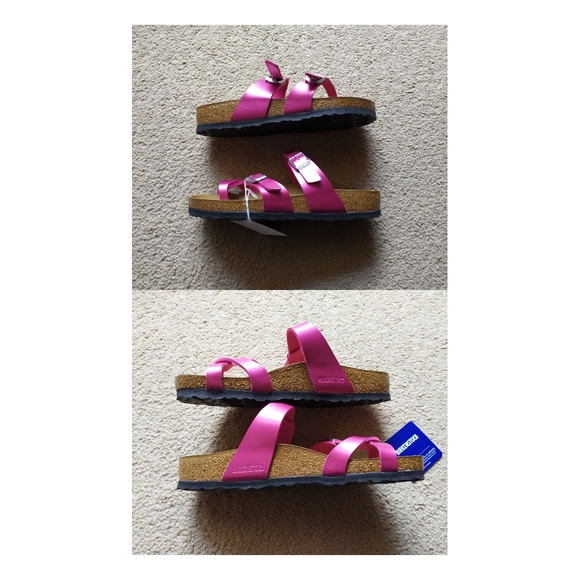 Birkenstock mayari metallic cut magenta NWT - Picture 2 of 8